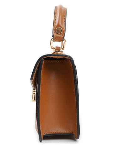Lia Biassoni Leder-Henkeltasche in Hellbraun - (B)20 x (H)14 x (T)7 cm