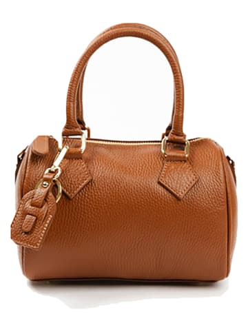 Lia Biassoni Leren handtas lichtbruin - (B)22 x (H)17 x (D)13 cm