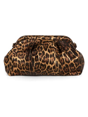 Mia Tomazzi Leren schoudertas "Bainsizza" camel/beige - (B)30 x (H)17 x (D)10 cm