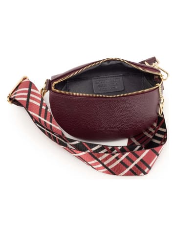 Lia Biassoni Leder-Gürteltasche "Irpino" in Braun - (B)23 x (H)12 x (T)2 cm