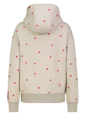 Eight2Nine Hoodie in Beige/ Rot