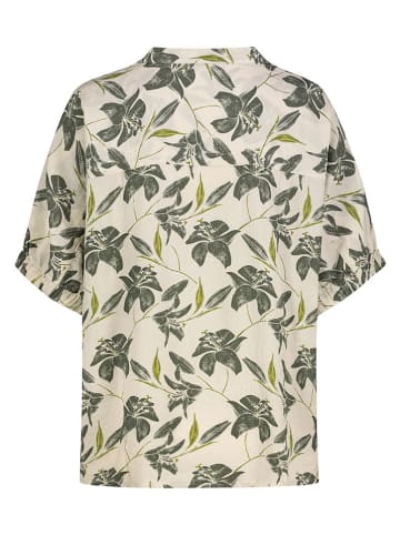 Eight2Nine Bluzka w kolorze beżowo-ciemnozielonym