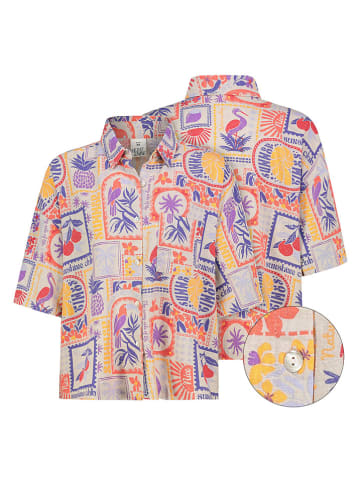 Eight2Nine Hemd in Lila/ Orange