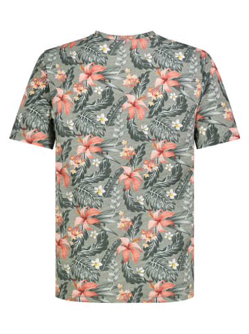 Eight2Nine Koszulka w kolorze zielono-brzoskwiniowym