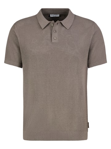 Eight2Nine Koszulka polo w kolorze szarobrązowym