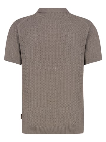 Eight2Nine Koszulka polo w kolorze szarobrązowym