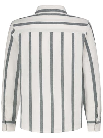 Eight2Nine Hemd in Weiß/ Grau