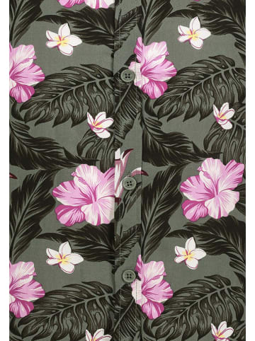 Eight2Nine Hemd in Khaki/ Schwarz/ Rosa