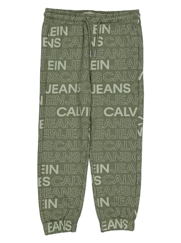 Calvin Klein Spodnie dresowe w kolorze khaki