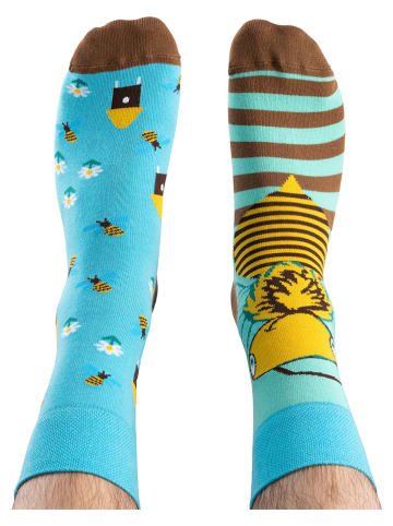 TODO SOCKS 2er-Set: Socken in Hellblau/ Hellbraun