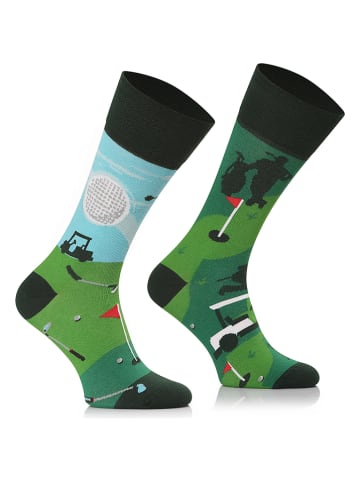 TODO SOCKS 2er-Set: Socken in Hellblau/ Grün