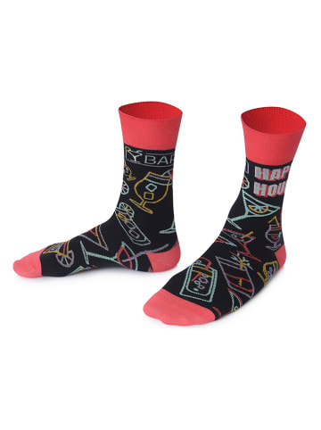 TODO SOCKS 2er-Set: Socken in Schwarz/ Orange