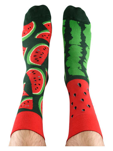 TODO SOCKS 2er-Set: Socken in Rot/ Grün