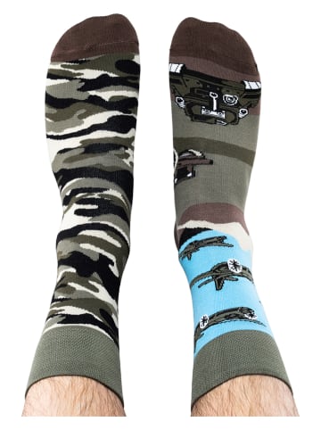 TODO SOCKS 2er-Set: Socken in Grau/ Hellblau