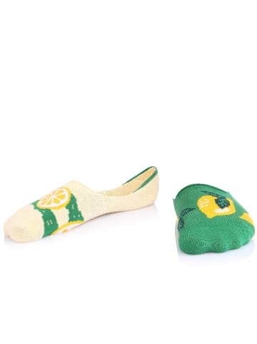 TODO SOCKS 2er-Set: Socken in Grün/ Gelb/ Creme