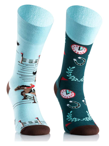 TODO SOCKS 2er-Set: Socken in Hellblau/ Türkis