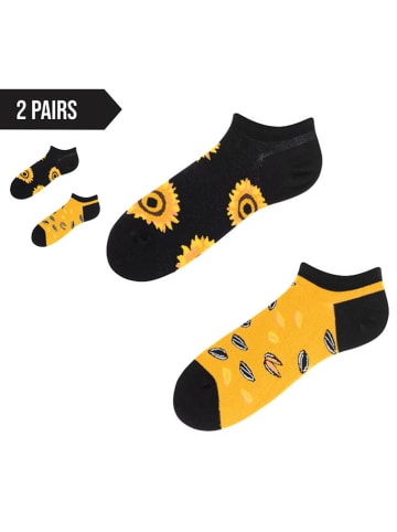 TODO SOCKS 2er-Set: Socken in Schwarz/ Gelb