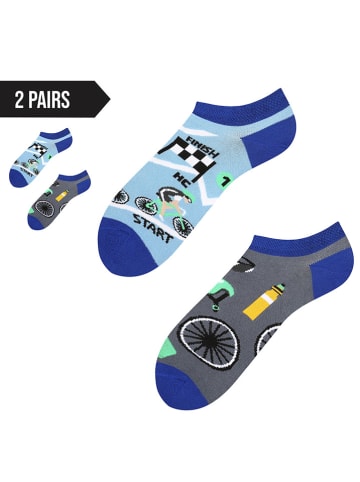 TODO SOCKS 2er-Set: Socken in Blau/ Grau