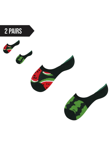 TODO SOCKS 2er-Set: Socken in Schwarz/ Grün/ Rot