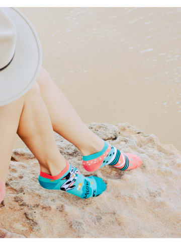 TODO SOCKS 2er-Set: Socken in Hellblau/ Orange