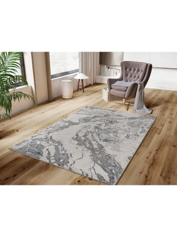 Moma Kurzflor-Teppich "Agata" in Grau