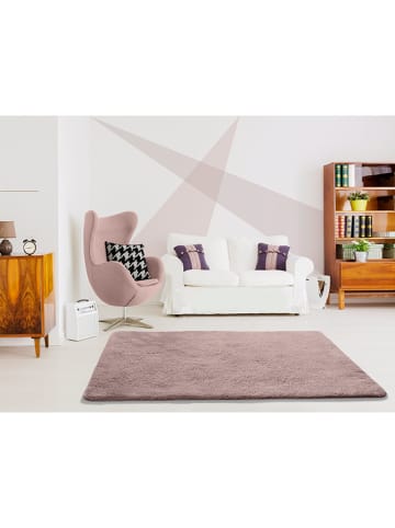 Atticgo Hochflor-Teppich "Alpaca" in Rosa