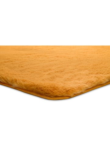 Atticgo Hoogpolig tapijt "Alpaca" mosterdgeel