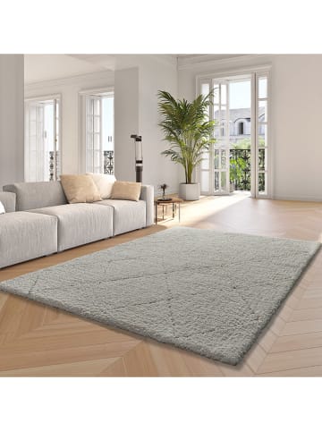 Moma Hochflor-Teppich ''Atesa'' in Weiß