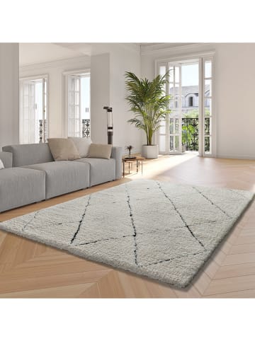 Moma Hochflor-Teppich ''Atesa'' in Creme
