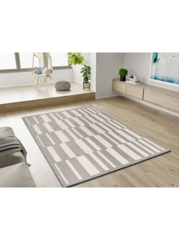 Atticgo Kurzflor-Teppich ''Baresa'' in Creme/ Grau