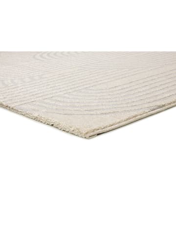 Atticgo Kurzflor-Teppich "Baresa" in Creme/ Silber