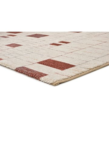 Atticgo Kurzflor-Teppich "Beruti" in Creme/ Braun