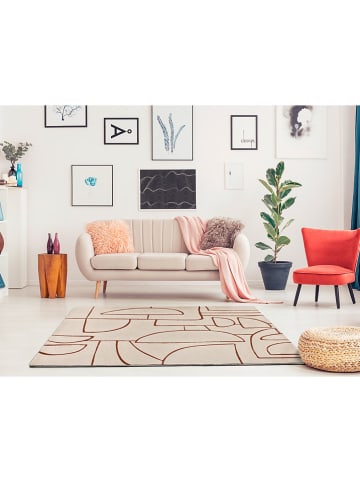 Atticgo Laagpolig tapijt "Beruti" crème/bruin