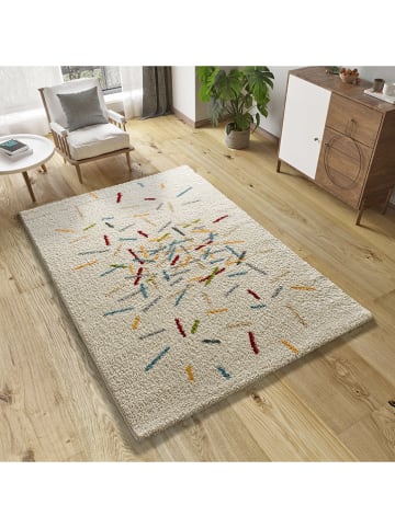 Atticgo Hoogpolig tapijt "Bremen" crème/meerkleurig