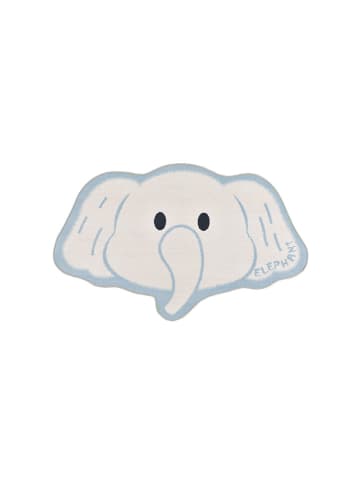 Atticgo Kurzflor-Teppich "Candy" in Weiß/ Hellblau