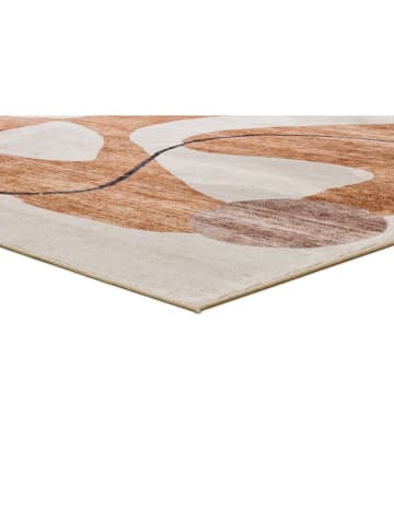 Atticgo Kurzflor-Teppich "Class" in Creme/ Orange