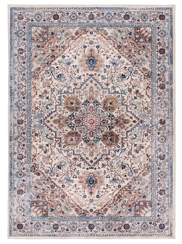 Atticgo Kurzflor-Teppich "Class" in Creme/ Hellblau