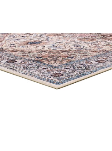 Atticgo Kurzflor-Teppich "Class" in Creme/ Hellblau