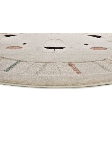 Atticgo Kurzflor-Teppich "Clown" in Creme/ Beige/ Schwarz