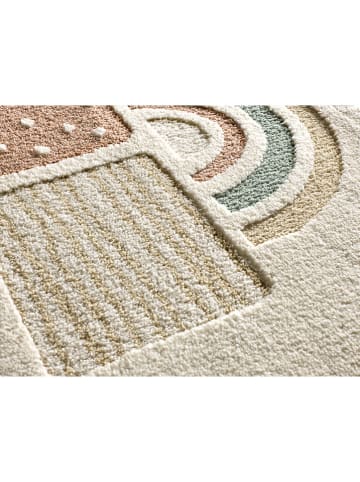 Atticgo Laagpolig tapijt "Clown" crème/meerkleurig
