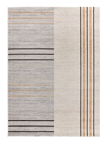 Atticgo Kurzflor-Teppich "Craft" in Grau/ Creme