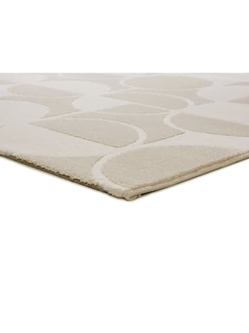 Atticgo Laagpolig tapijt "Flora" beige/wit
