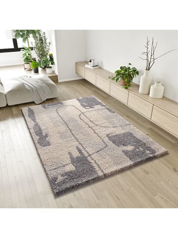 Atticgo Laagpolig tapijt "Helia" blauw/crème