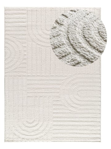 Atticgo Kurzflor-Teppich "Juno" in Weiß