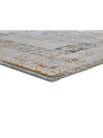 Atticgo Kurzflor-Teppich "Kilis" in Creme/ Orange/ Blau