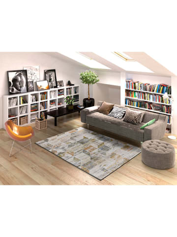 Atticgo Laagpolig tapijt "Kilis" crème/oranje/blauw