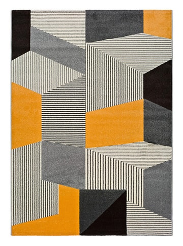 Atticgo Kurzflor-Teppich "Leo" in Grau/ Bunt