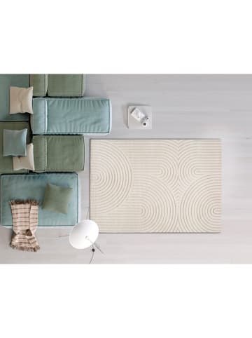 Atticgo Kurzflor-Teppich in Creme