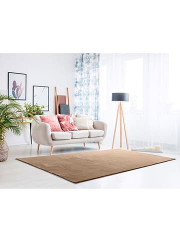 Atticgo Hochflor-Teppich "Loft" in Dunkelbeige