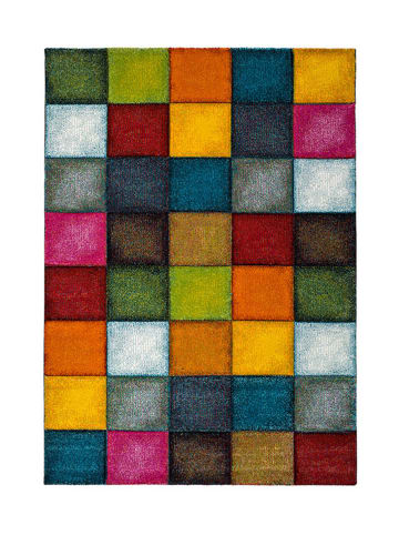 Moma Kurzflor-Teppich in Bunt